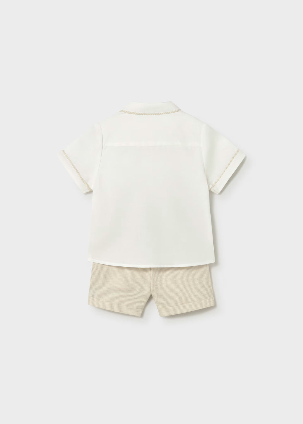 Mayoral Toddler Cream Shirt & Shorts Set 1225