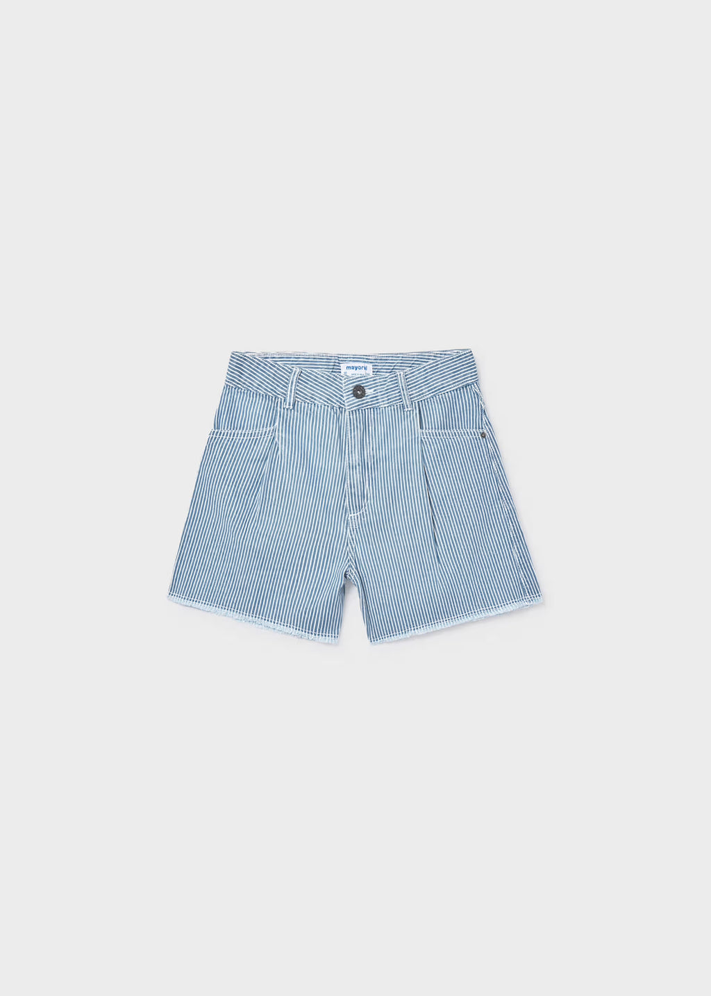 Mayoral Stripe Denim Shorts 6205