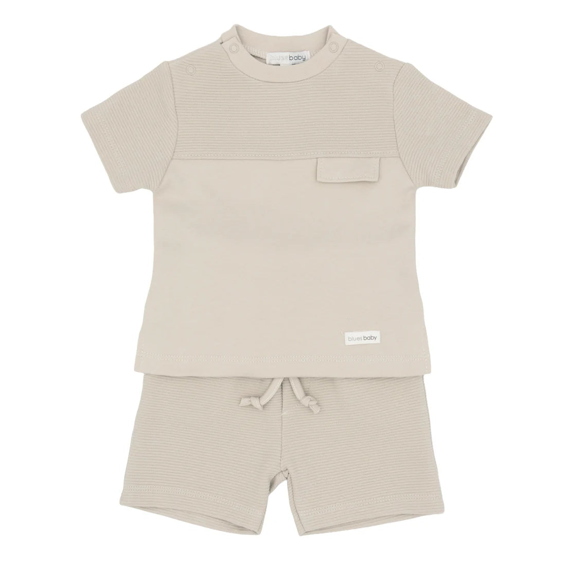 Blues Baby Beige T-Shirt and Shorts Set BB3069