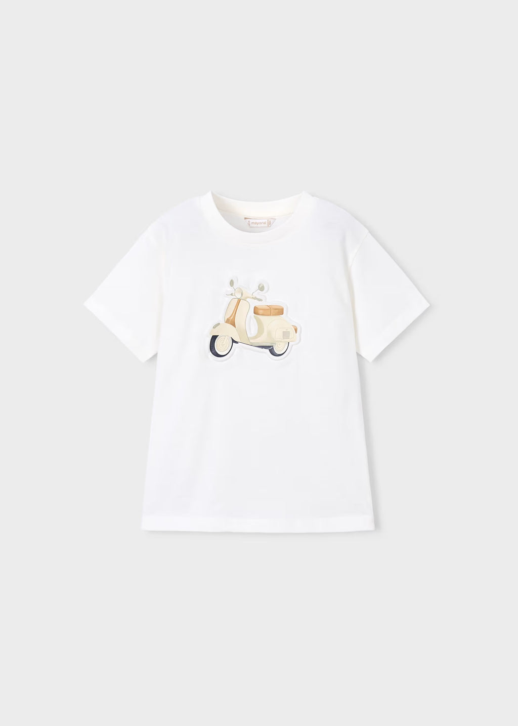 Mayoral Cream Embossed T-shirt 3059