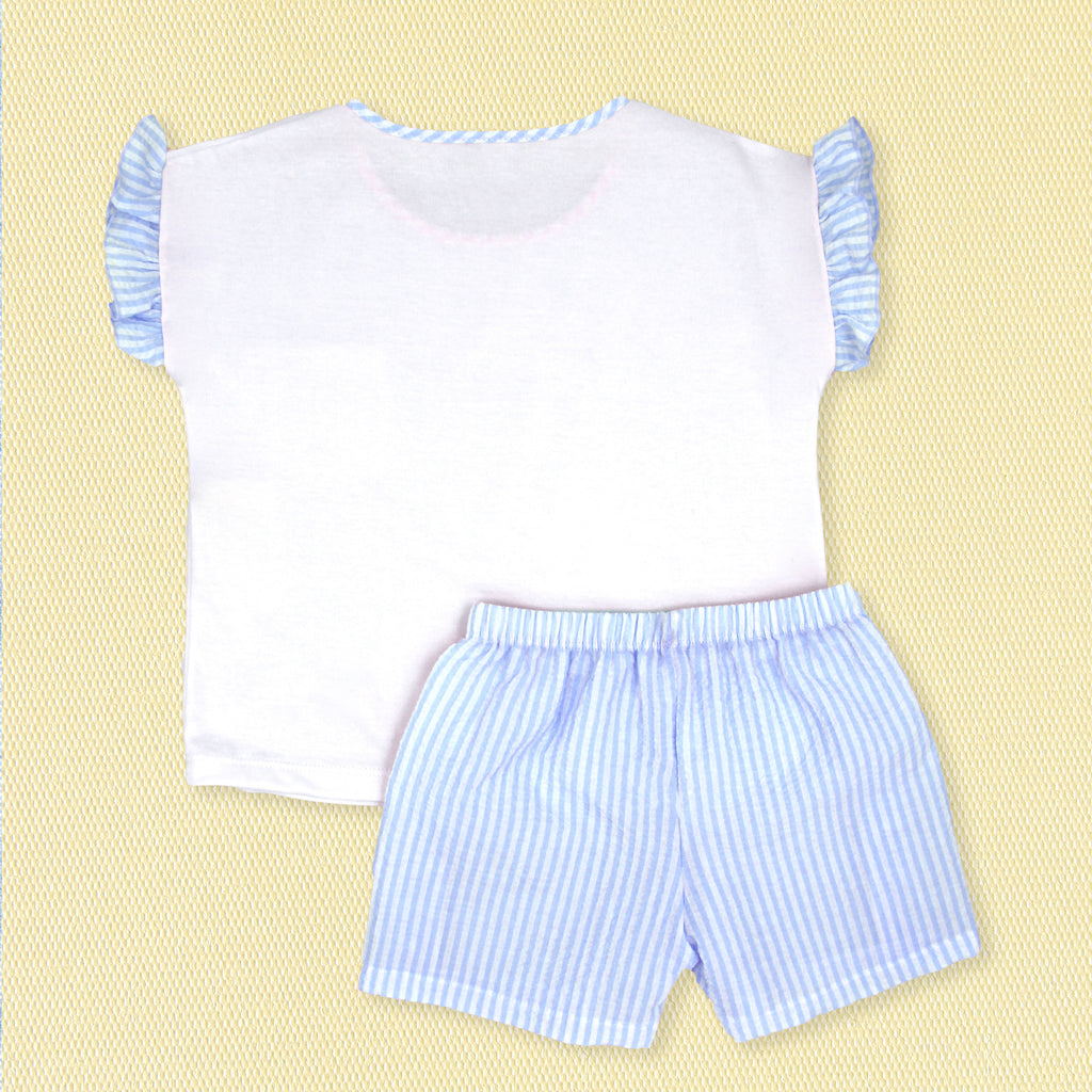 Rapife Blue Stripe Short Set 4151S26