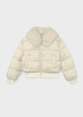 Mayoral Puffer Jacket with Faux Fur Collar 7440
