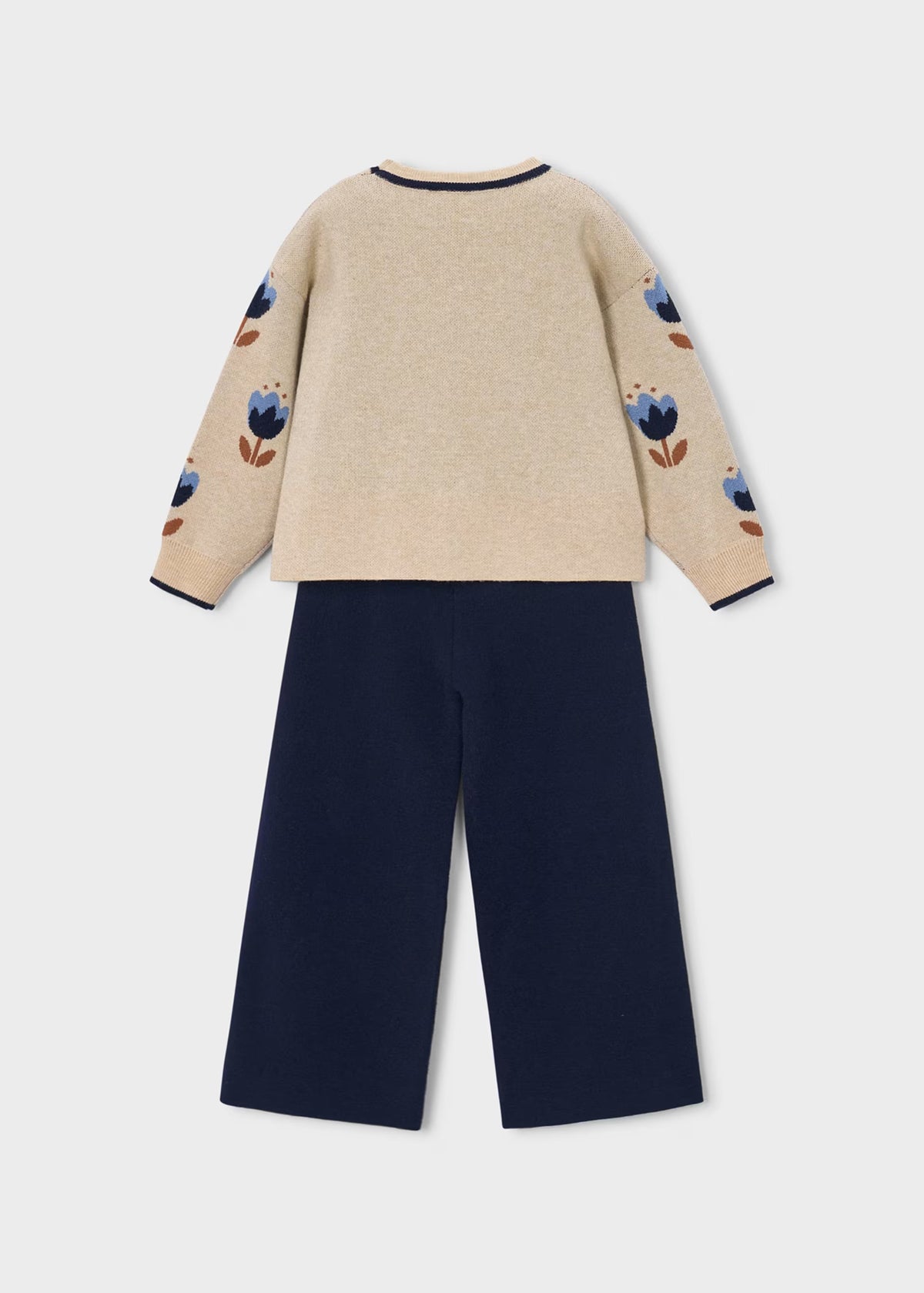 Mayoral Navy Floral Trousers Set 4527