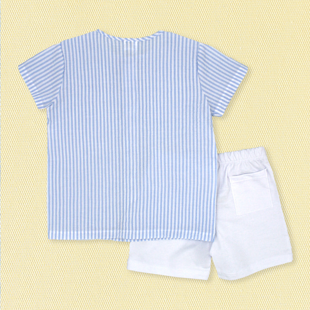Rapife Blue Stripe Short Set 4152S26
