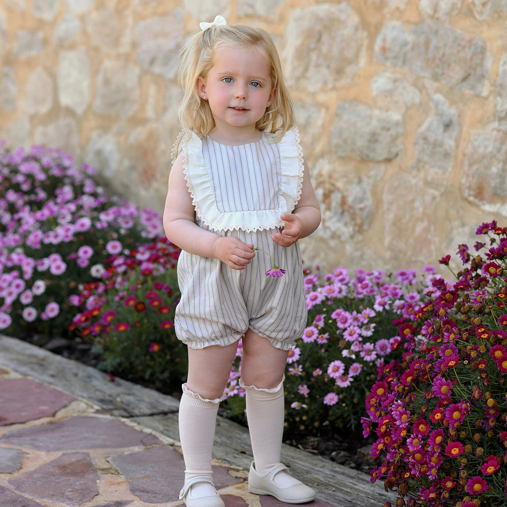 Rapife Cream Stripe Romper 5207S26