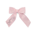 A'Dee Ariah Satin Bow Hairclip - Pale Pink