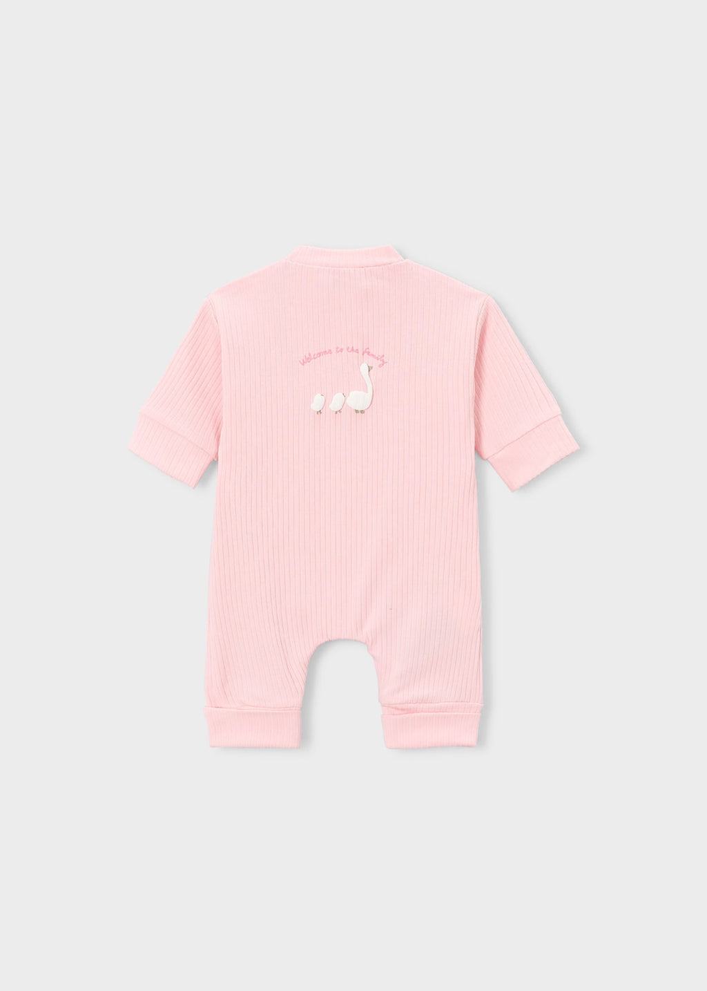 Mayoral Baby Pink Ribbed Babygrow 1726
