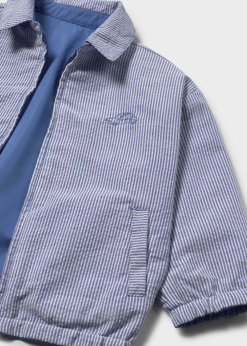 Mayoral Toddler Blue Reversible Jacket 1409