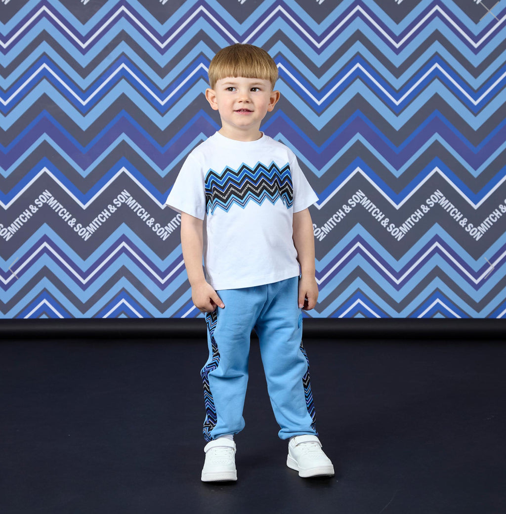 Mitch & Son Wallace ZigZag Print T-Shirt MS26611