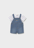 Mayoral Baby 2pc Dungaree Set 1623