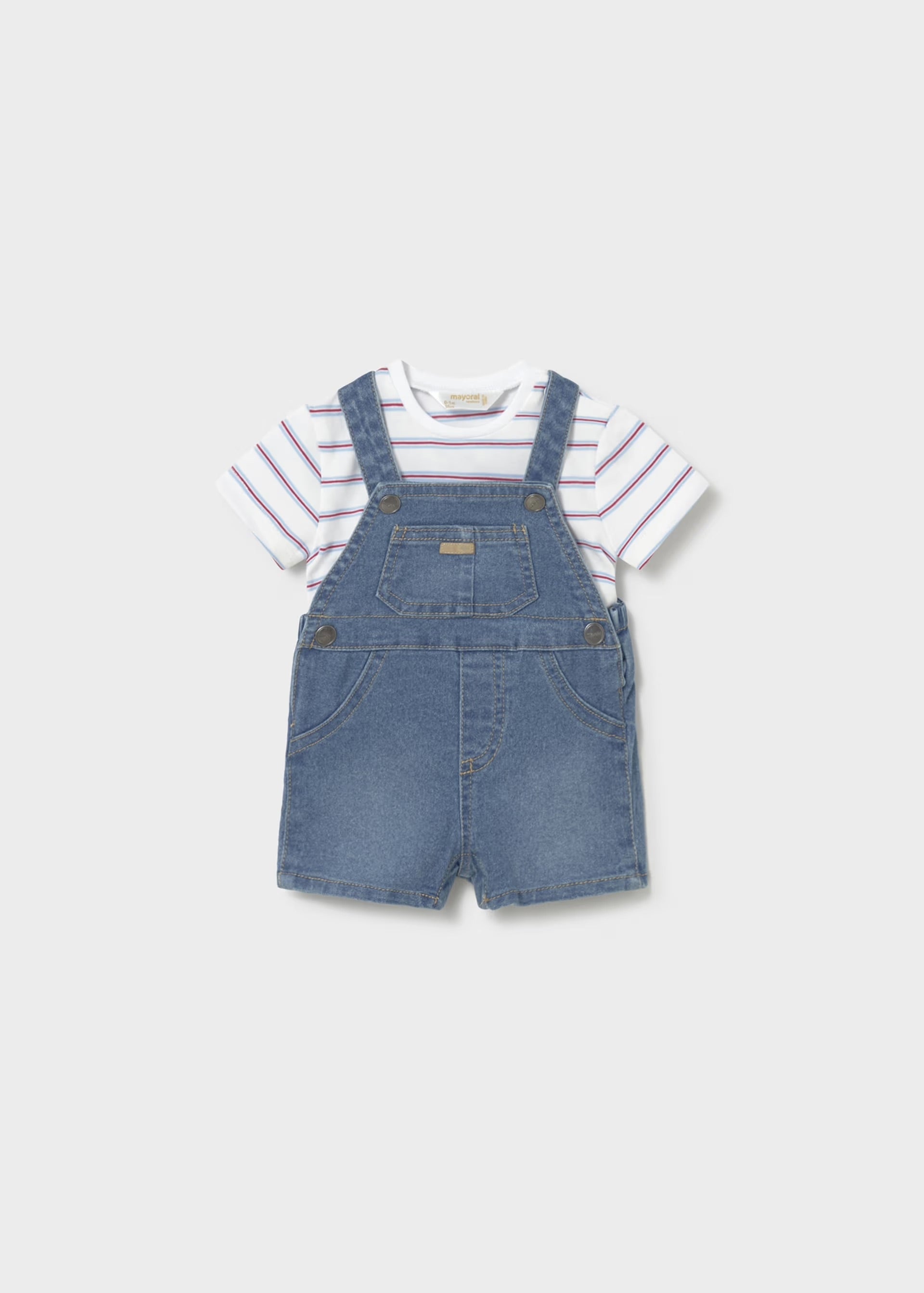 Mayoral Baby 2pc Dungaree Set 1623