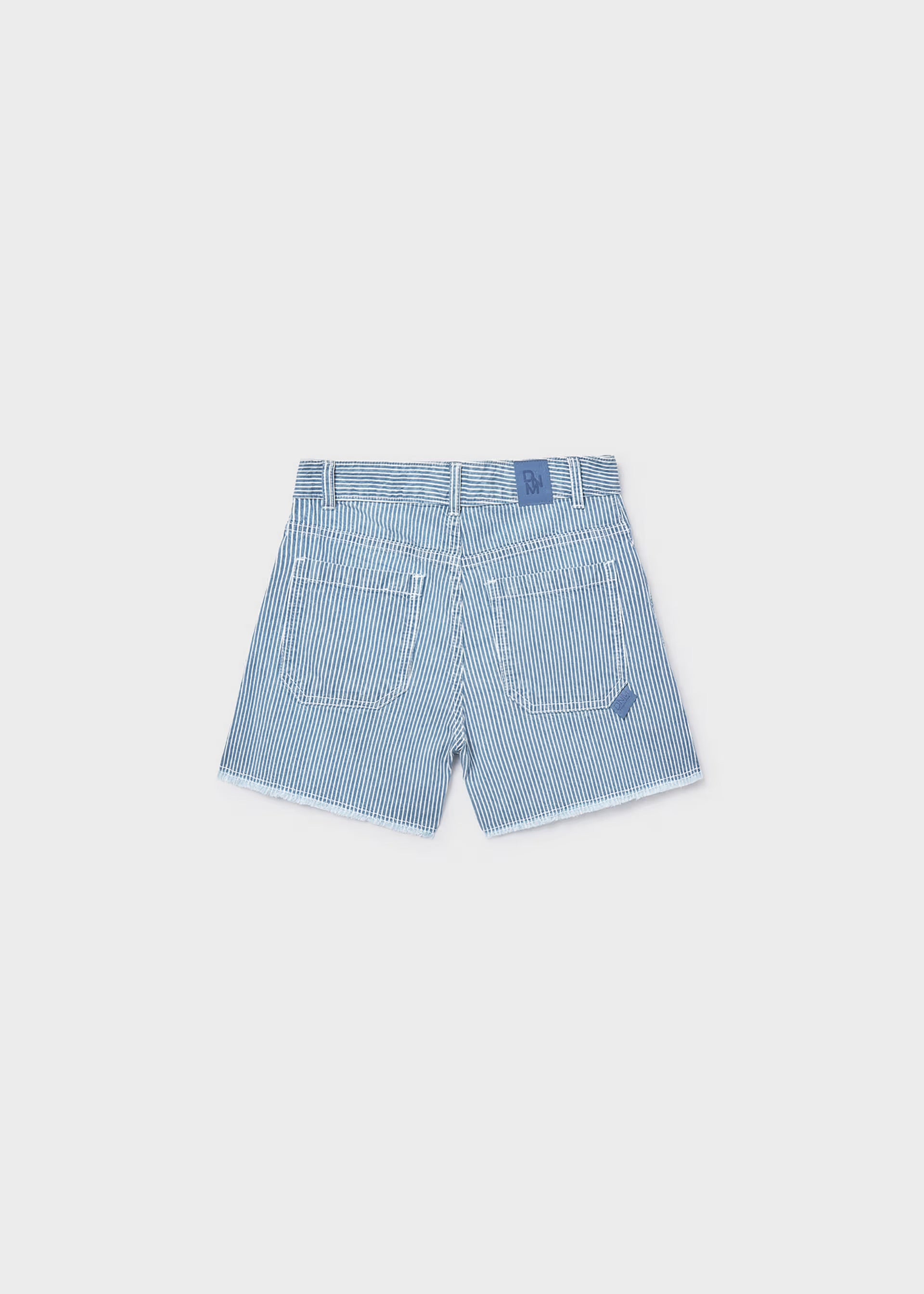 Mayoral Stripe Denim Shorts 6205