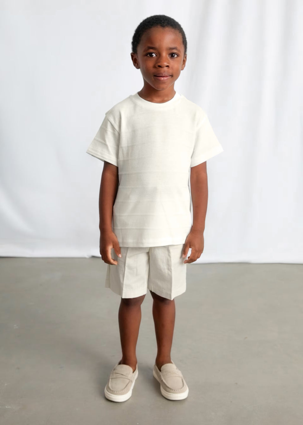 Mayoral Cream Knit T-shirt 3061