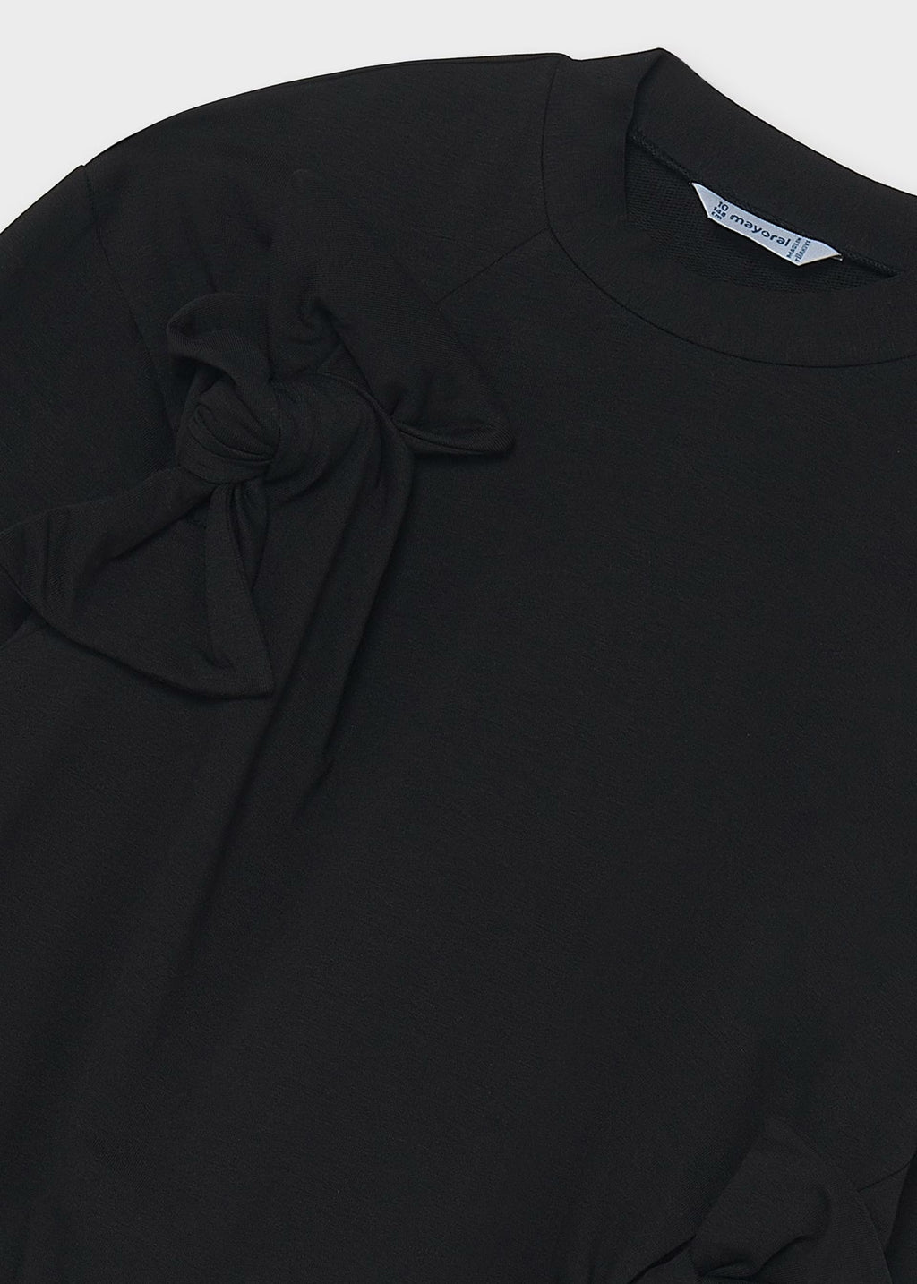 Mayoral Black Bow Detail Sweatshirt 7429
