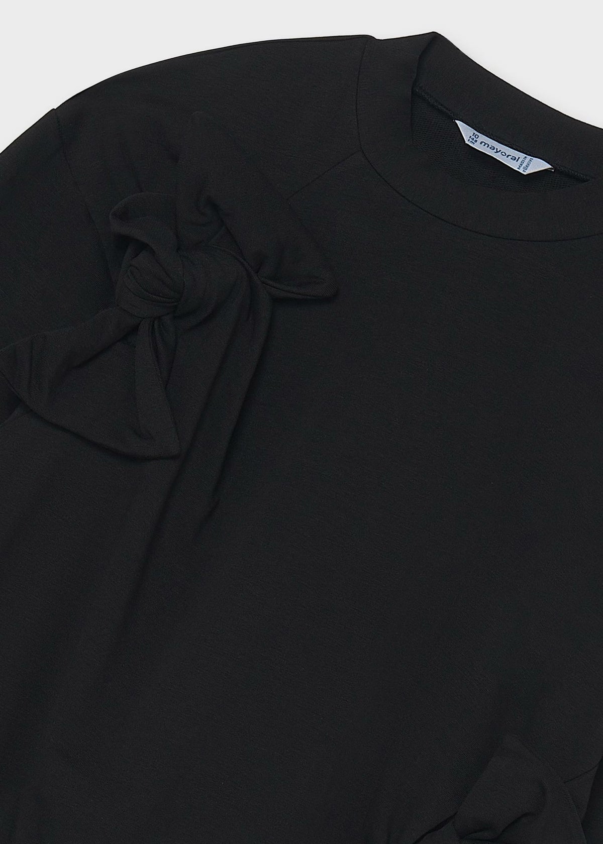 Mayoral Black Bow Detail Sweatshirt 7429