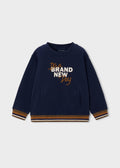 Mayoral Navy Embroidered Sweatshirt 4462