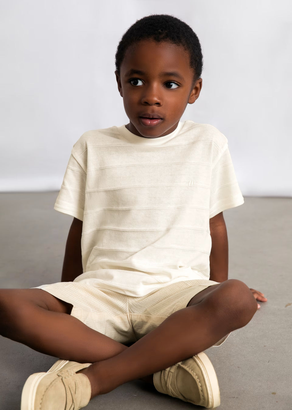 Mayoral Cream Knit T-shirt 3061