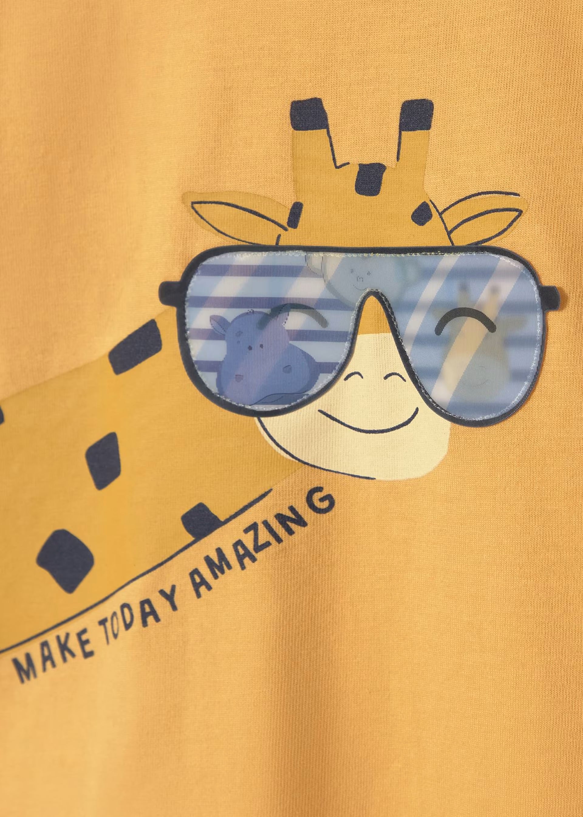 Mayoral Toddler Orange Giraffe T-shirt 1009