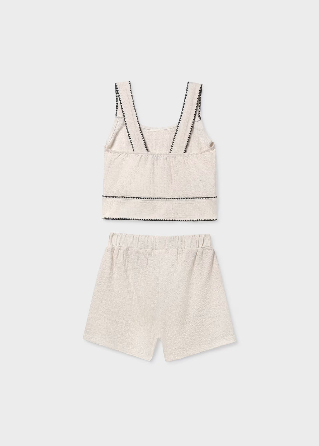 Mayoral Cream Top & Shorts 6213