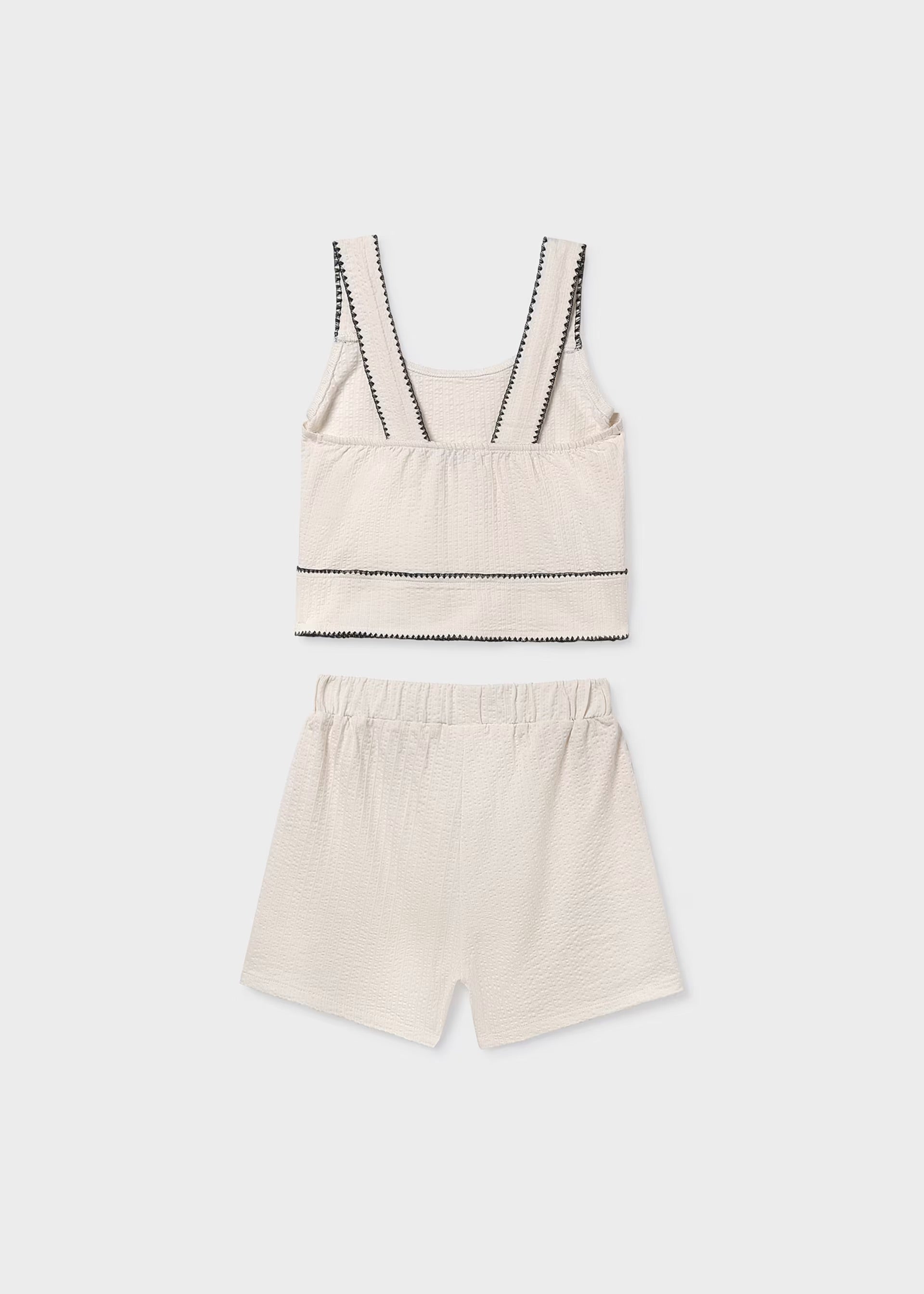 Mayoral Cream Top & Shorts 6213