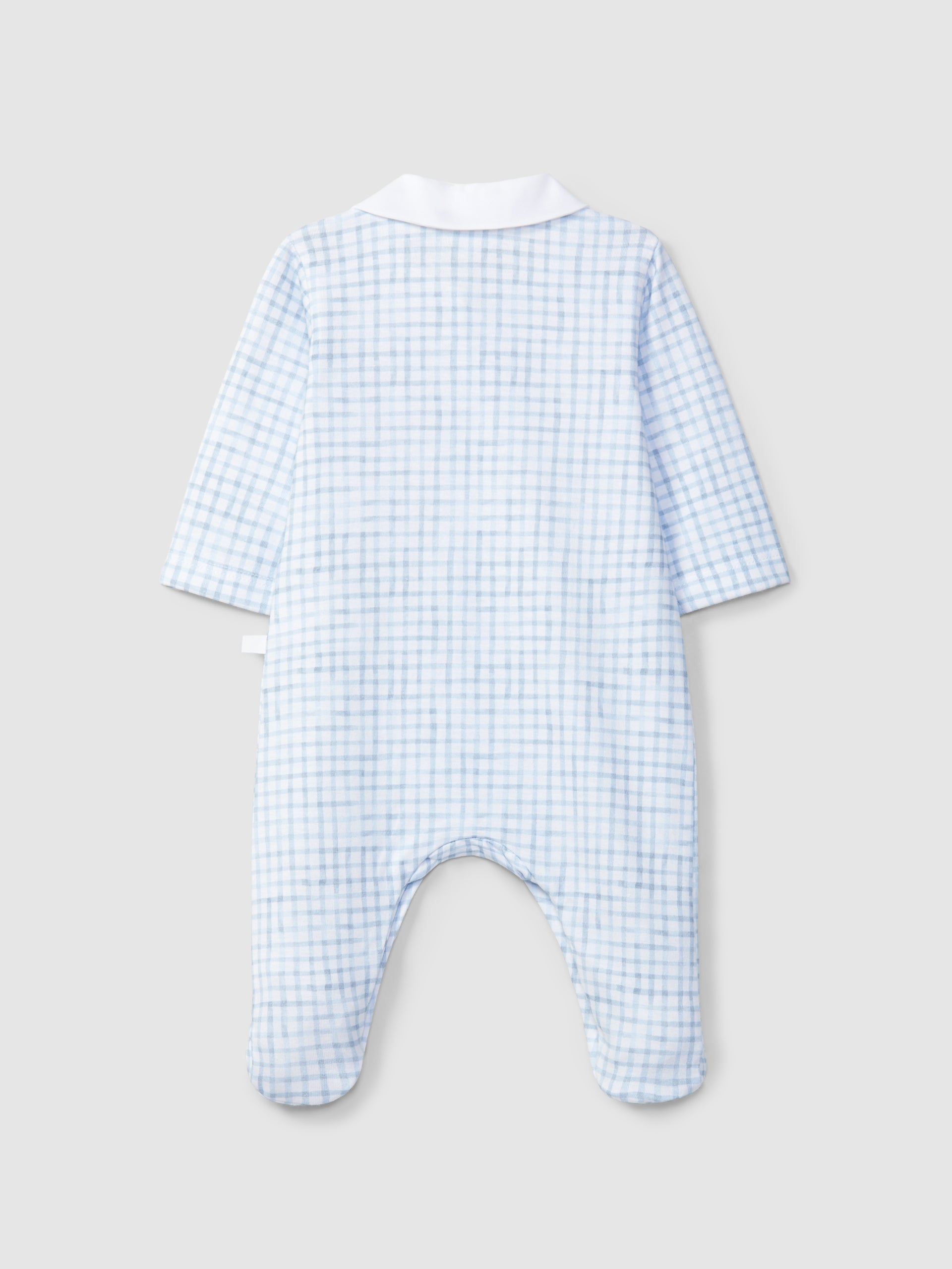 Laranjinha Blue Check Babygrow V6234