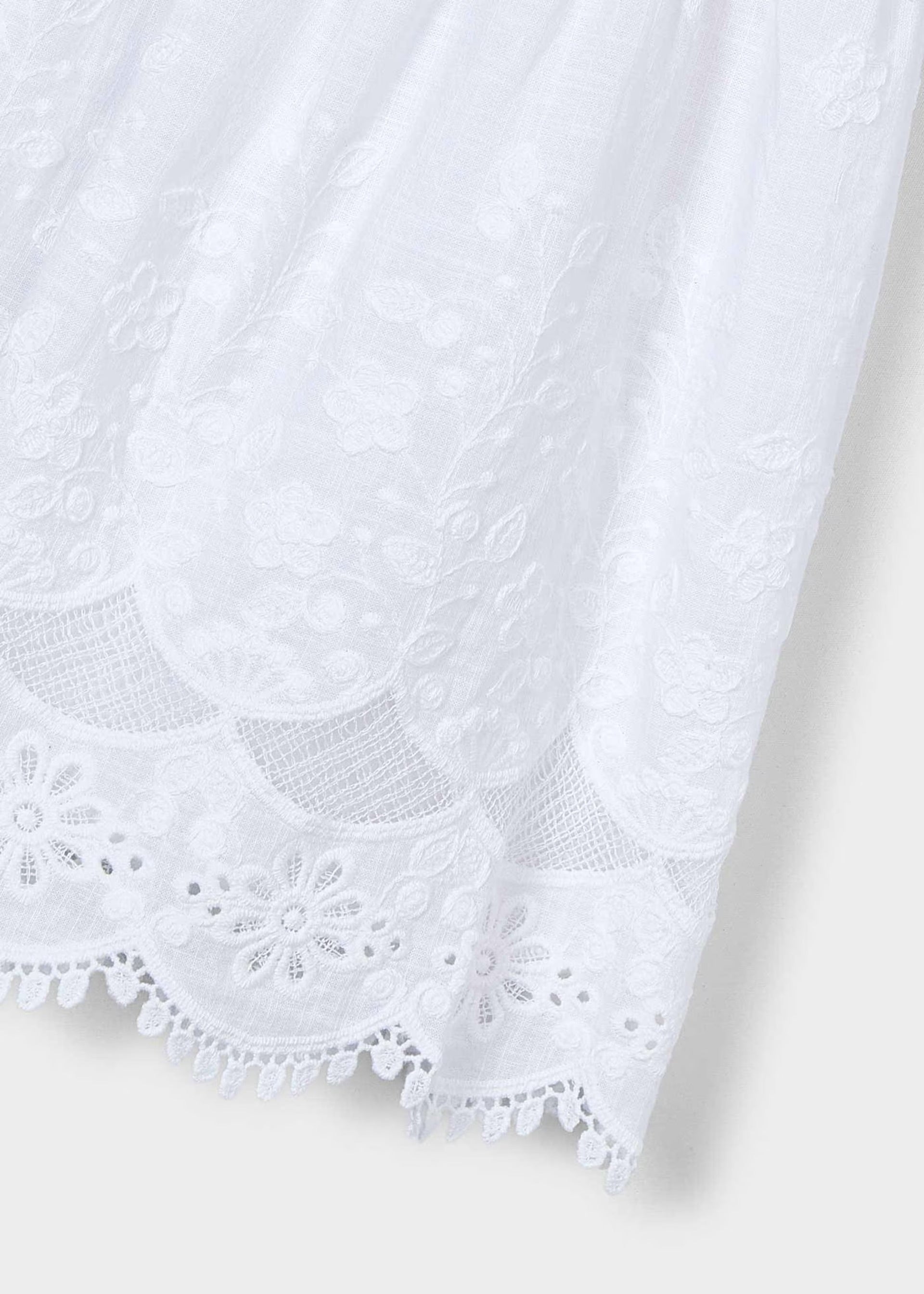 Mayoral White Anglaise Dress 3923