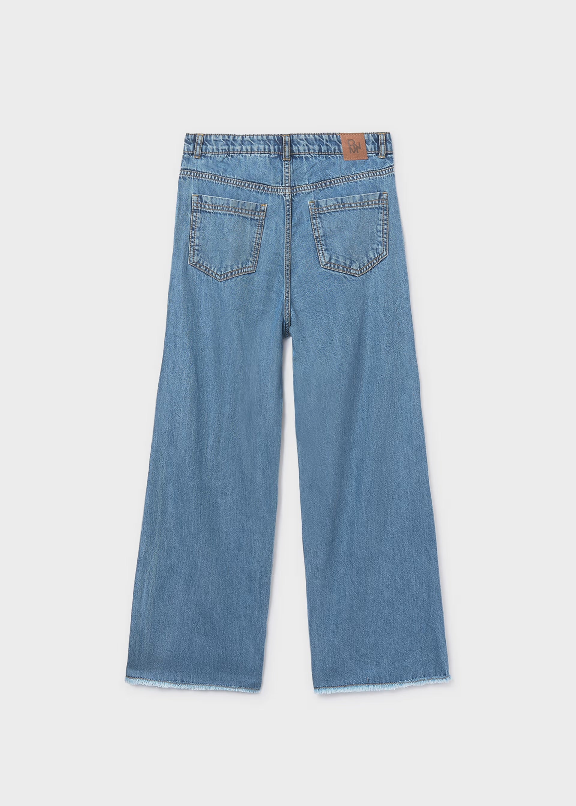 Mayoral Wide Leg Denim Jeans 6557