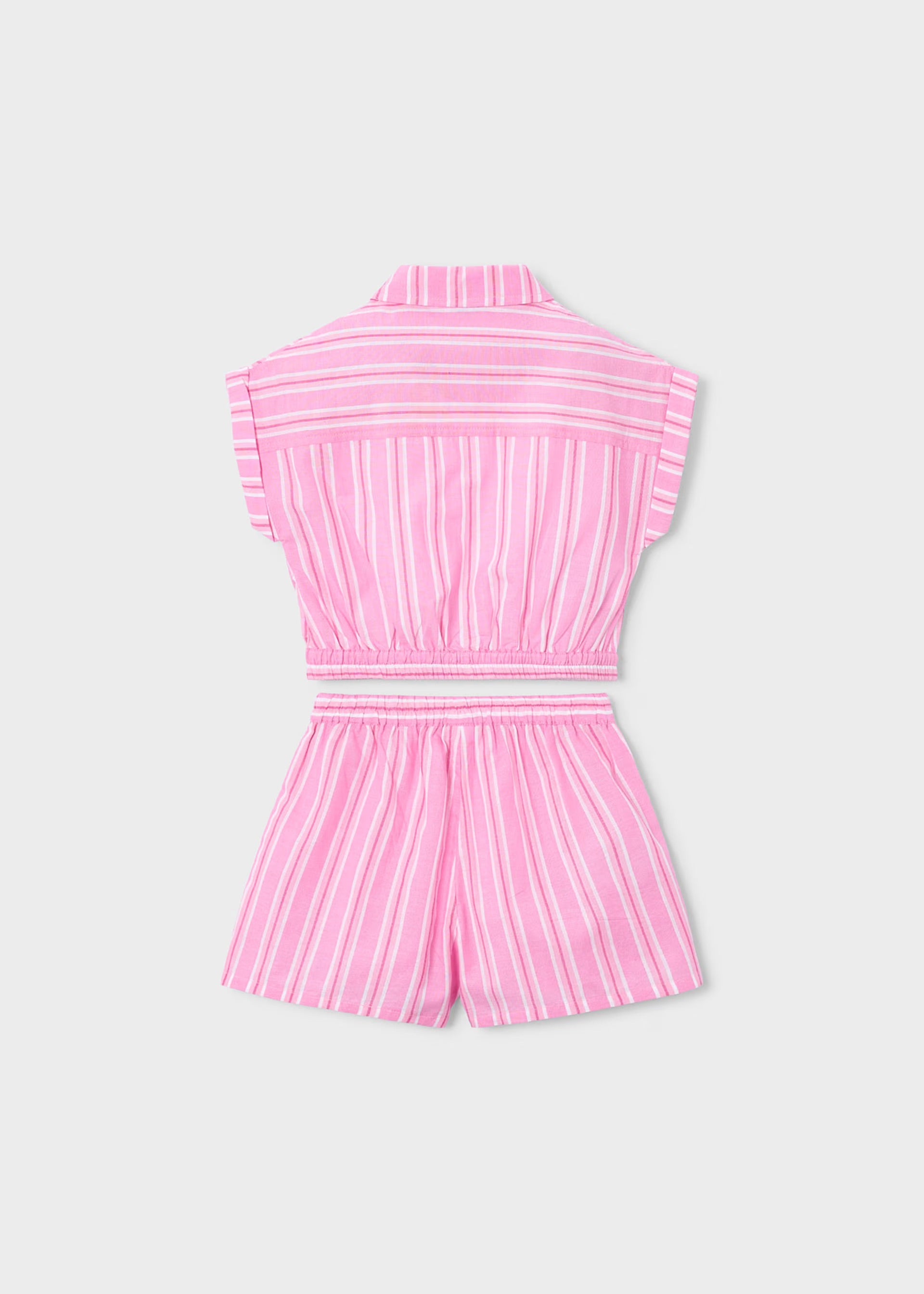 Mayoral Pink Stripe 2pc Set 3226