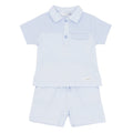 Blues Baby Blue Polo Shirt and Shorts Set BB3065