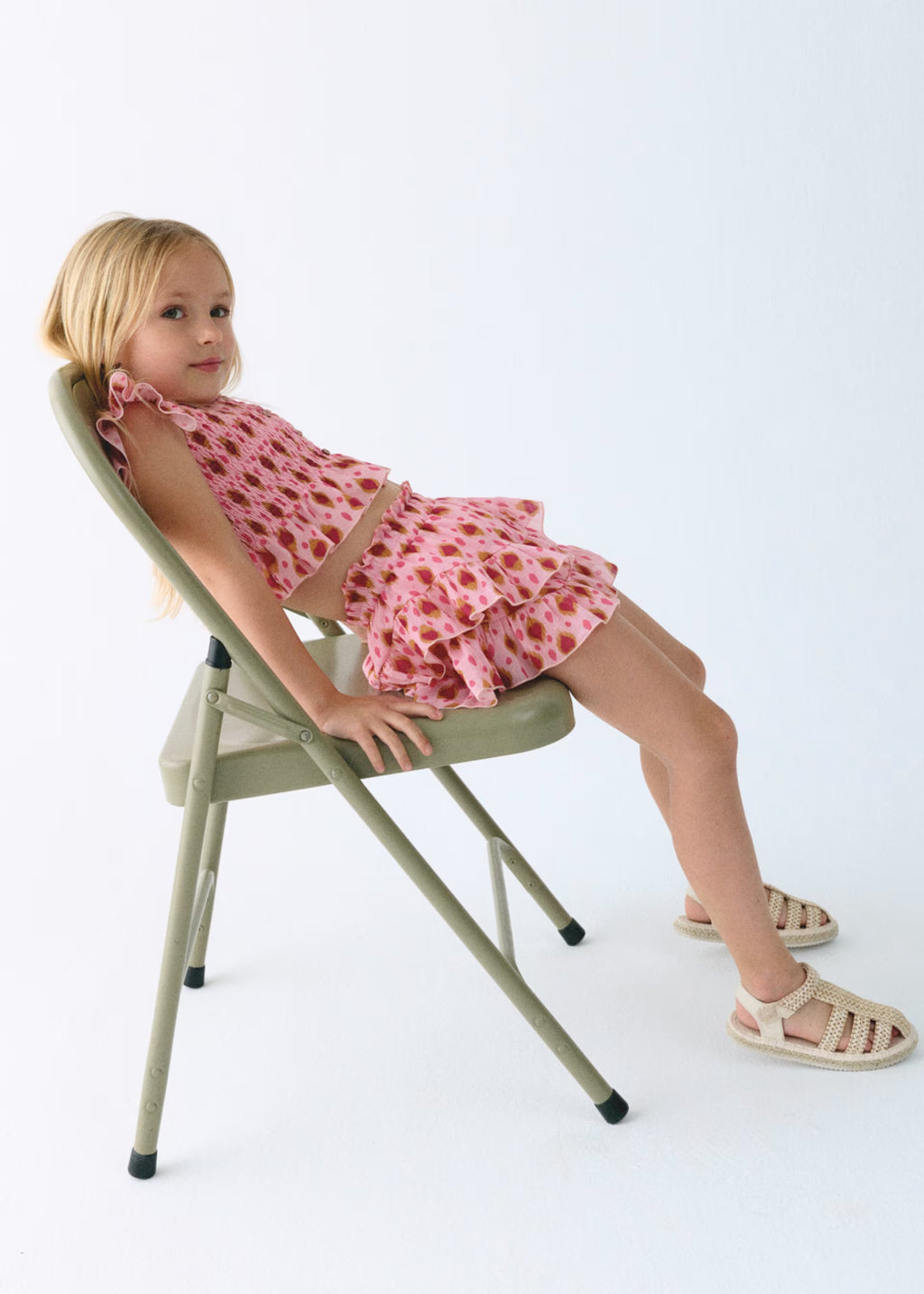 Mayoral Pink Frilled Top 3028