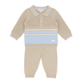 Boys Beige Knitted 2pc Set