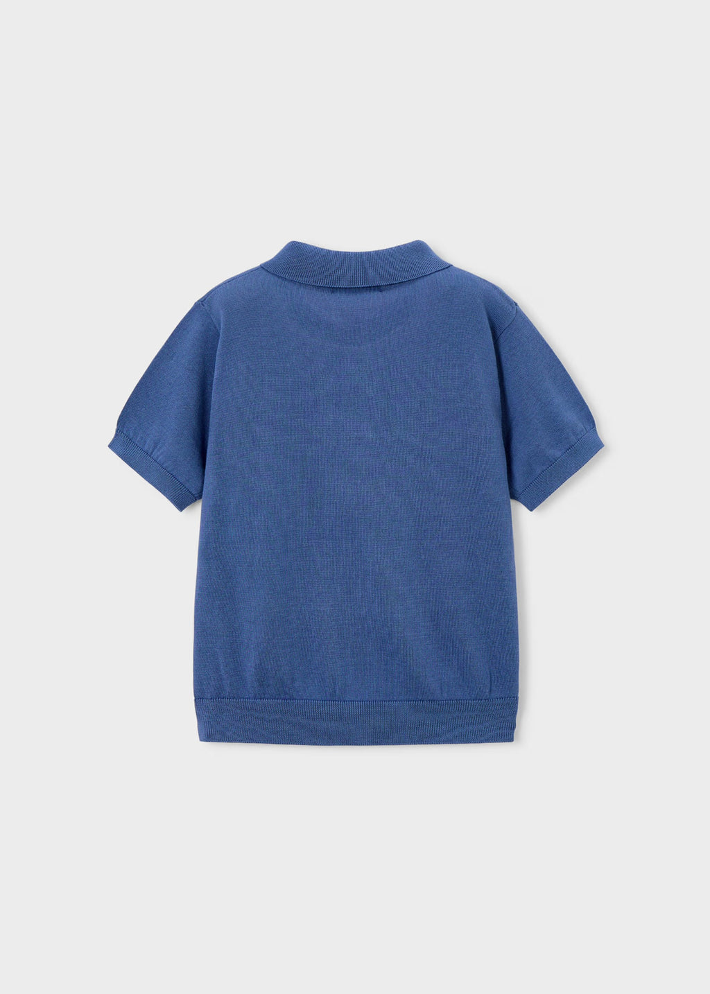 Mayoral Blue Knit Polo Shirt 3106