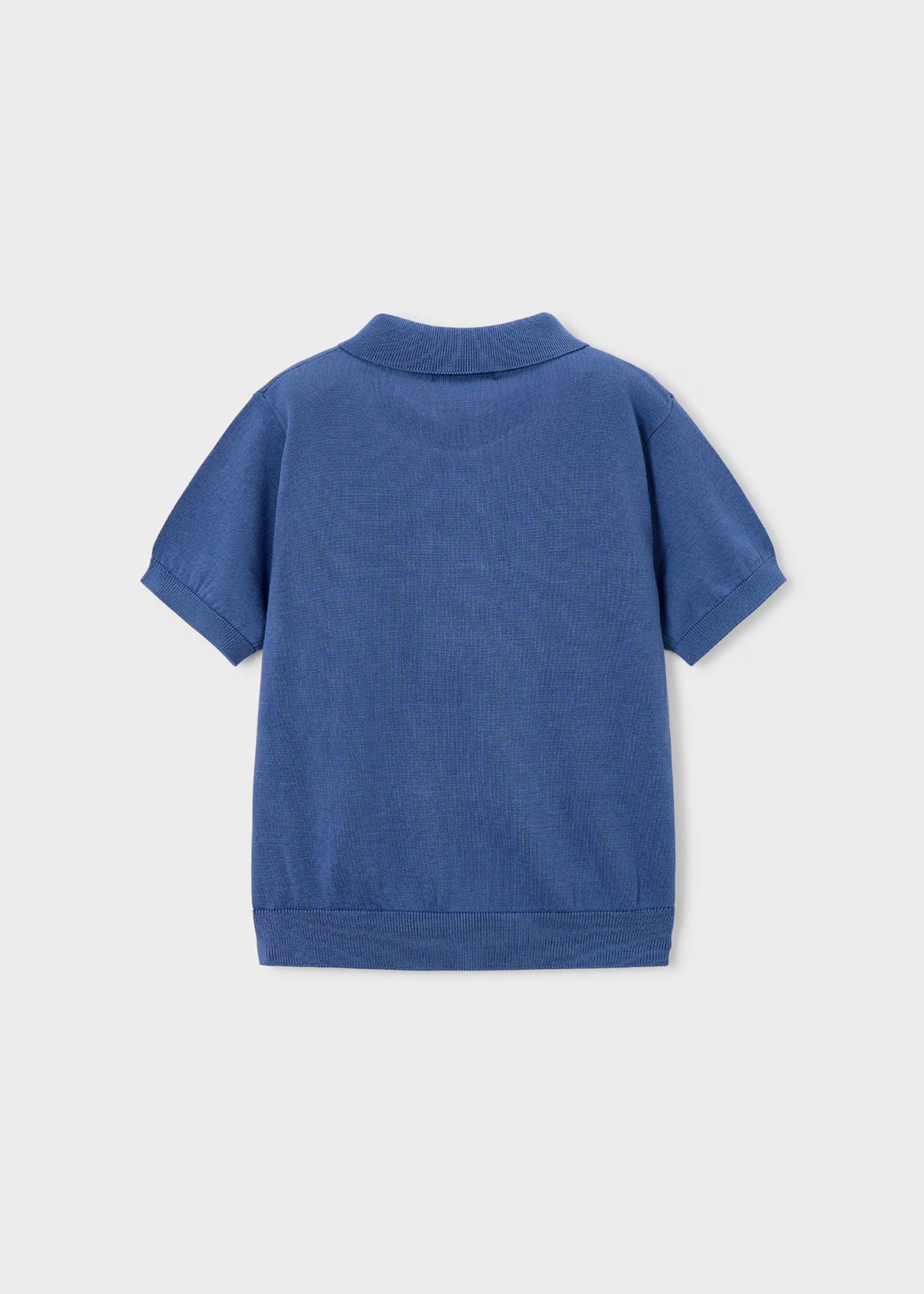Mayoral Blue Knit Polo Shirt 3106