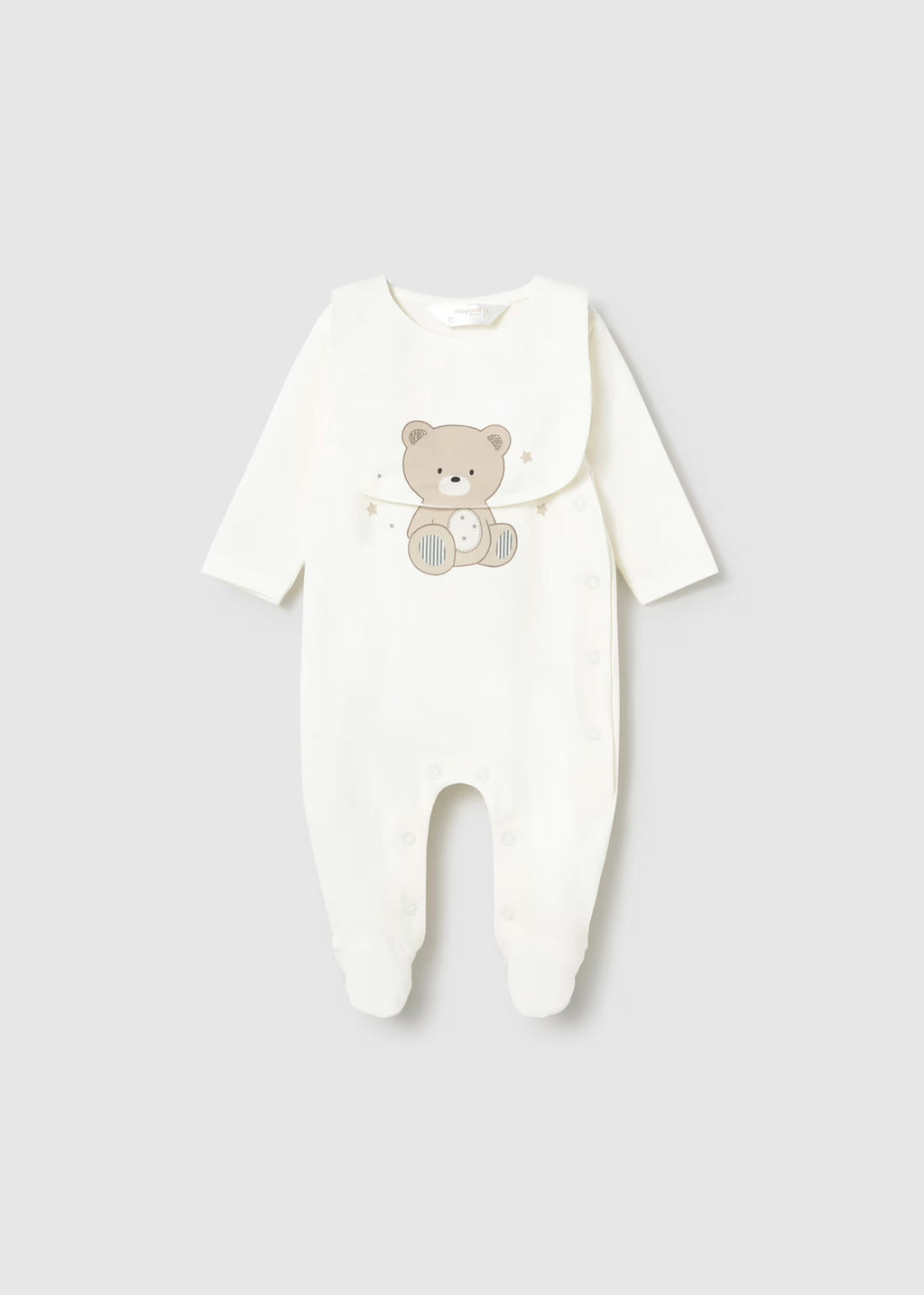 Mayoral Baby Teddy Babygrow & Bib 1714