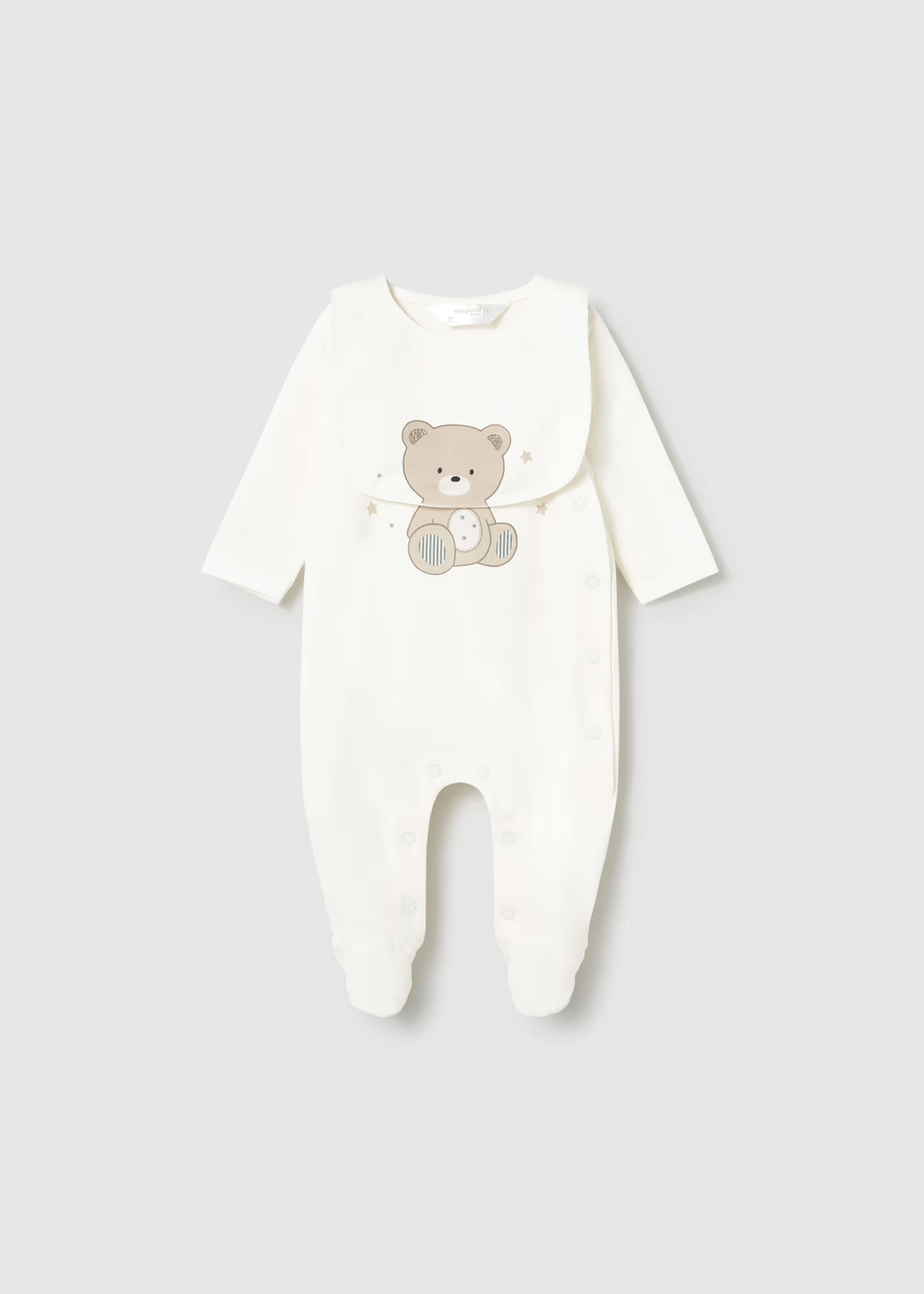 Mayoral Baby Teddy Babygrow & Bib 1714