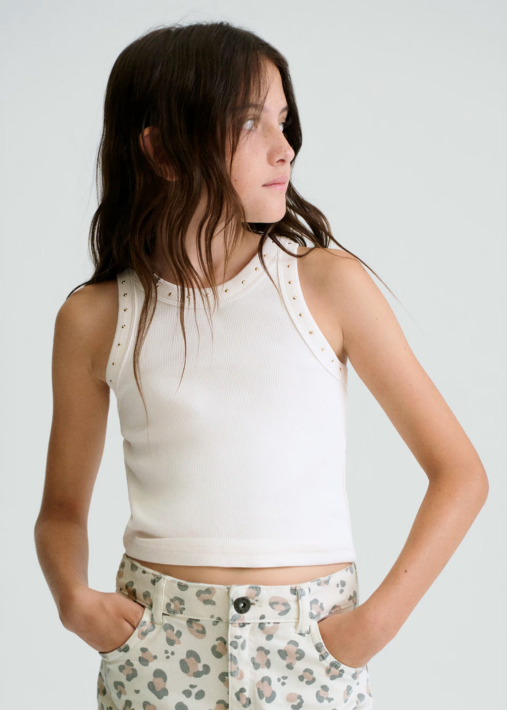 Mayoral Cream Vest Top 6013