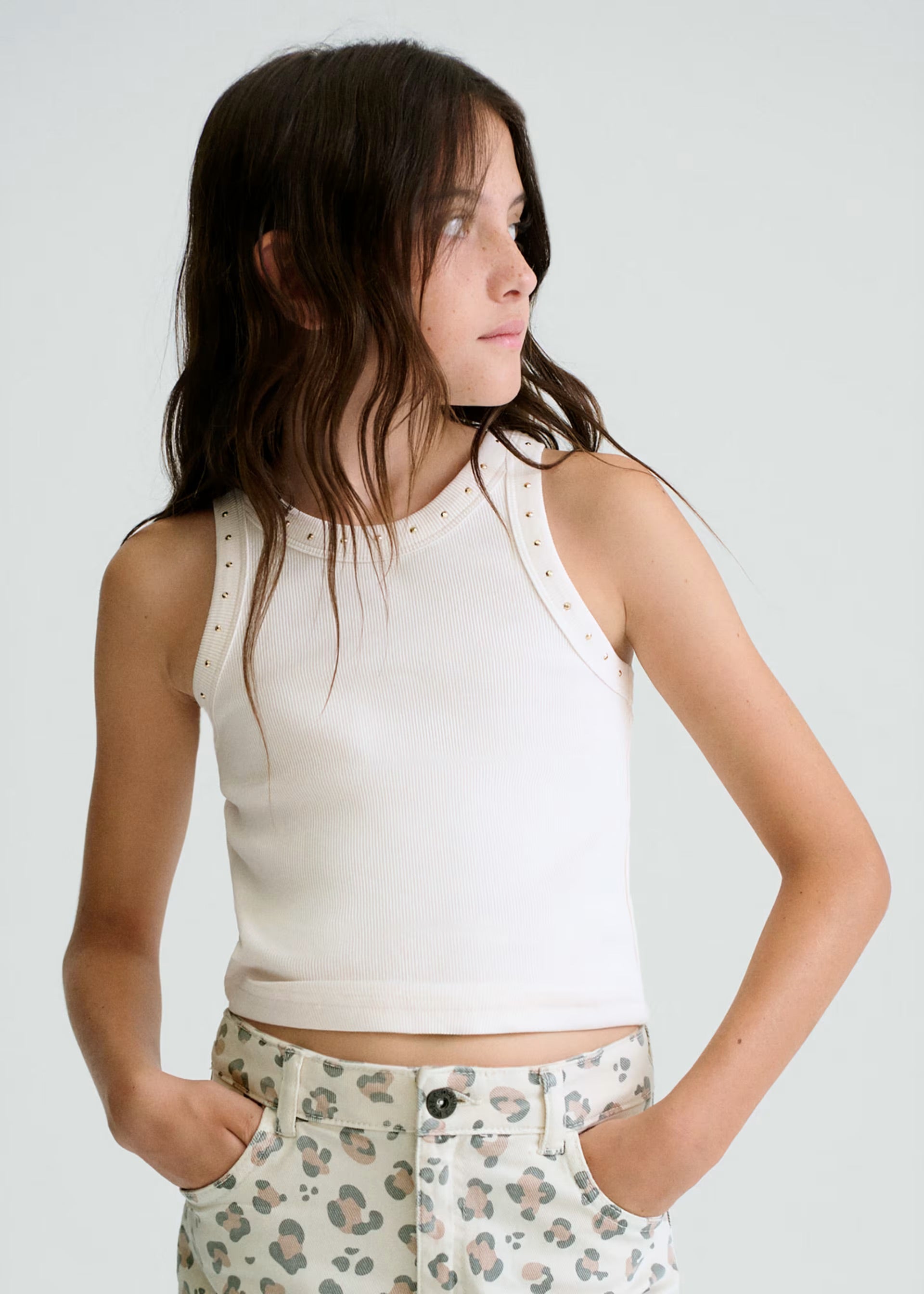Mayoral Cream Vest Top 6013