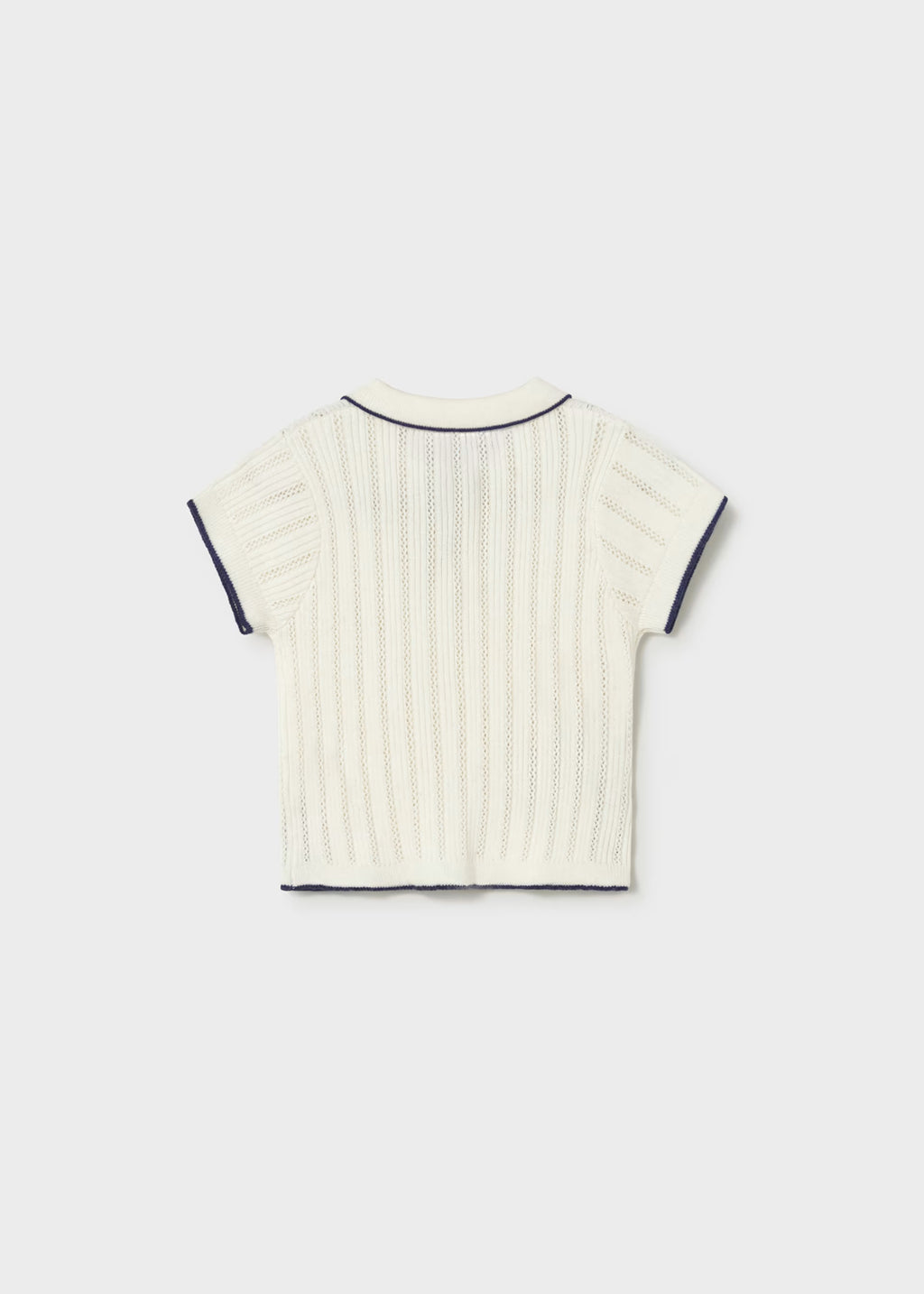 Mayoral Toddler Cream Polo Shirt 1104