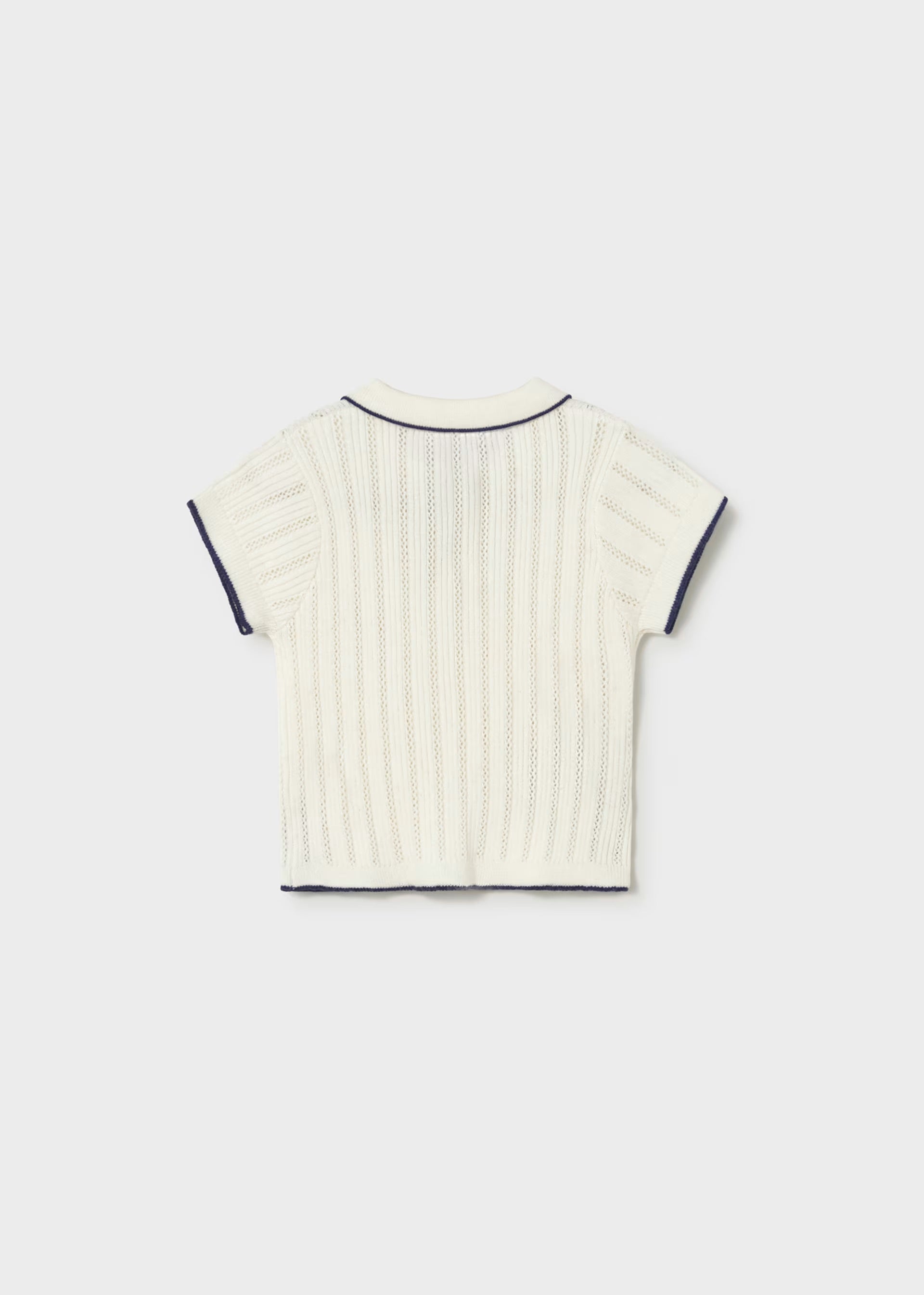 Mayoral Toddler Cream Polo Shirt 1104