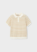 Mayoral Stripe Knit Polo Shirt 3106