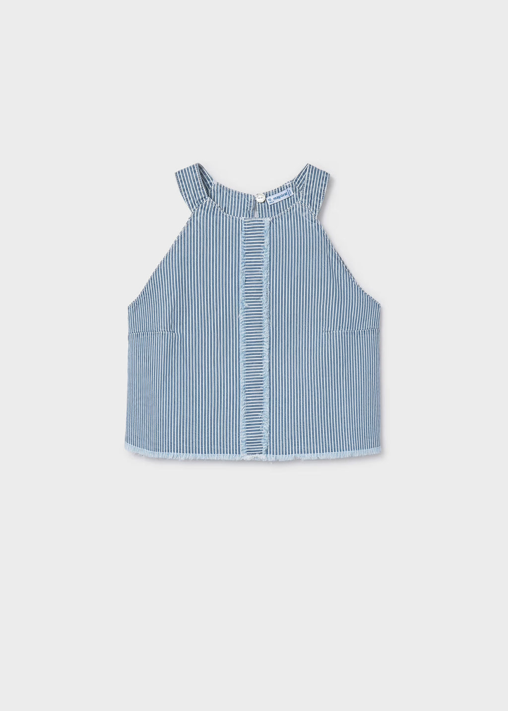 Mayoral Stripe Denim Top 6025
