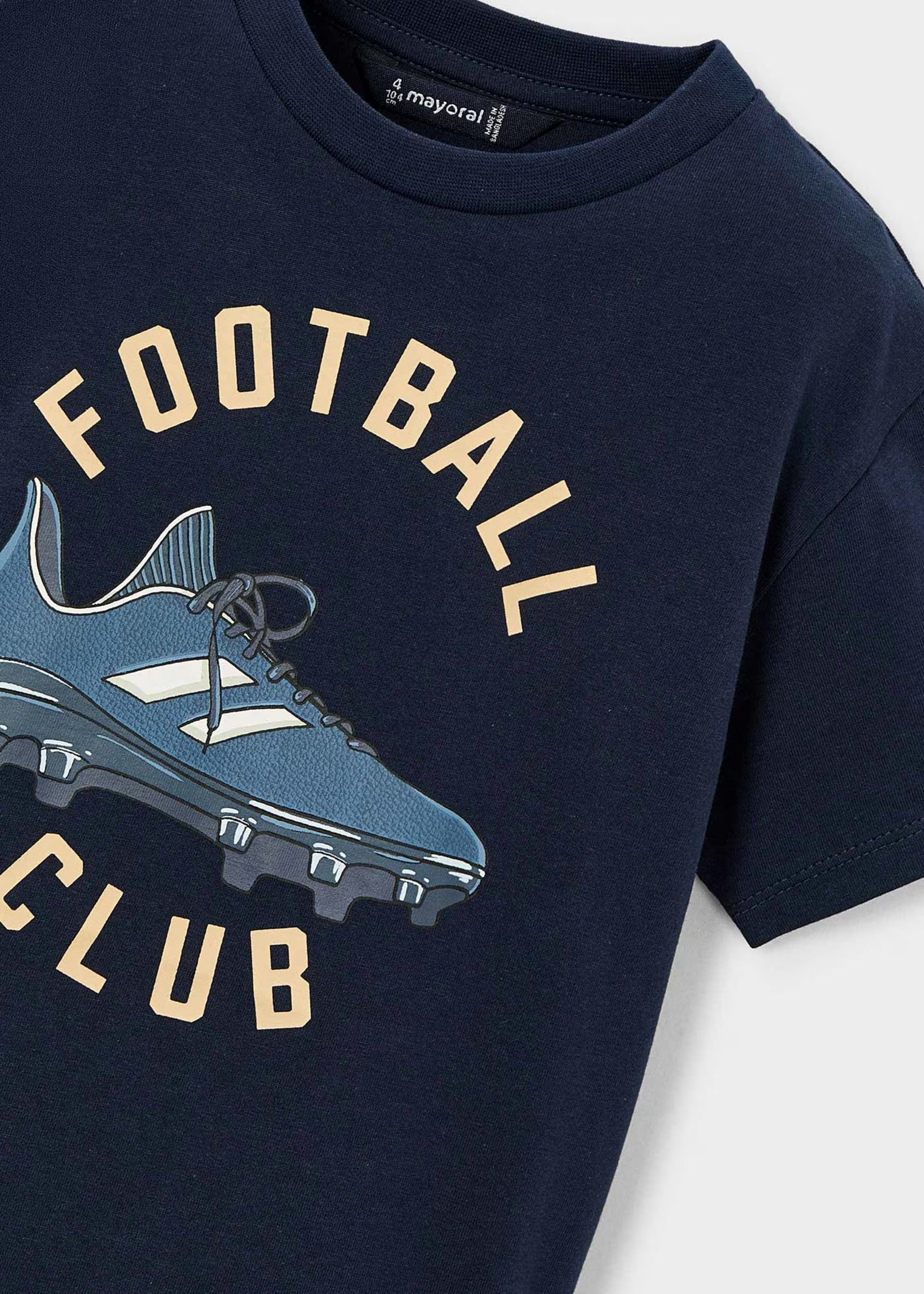 Mayoral Navy ‘Football’ T-shirt 3072