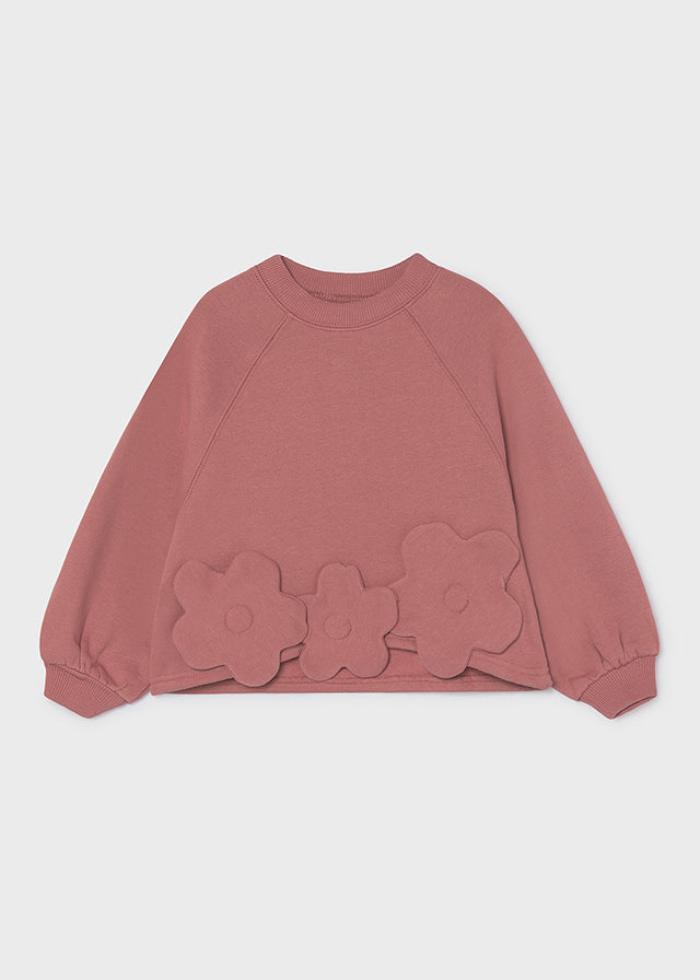 Mayoral Floral-Applique Sweater 4404