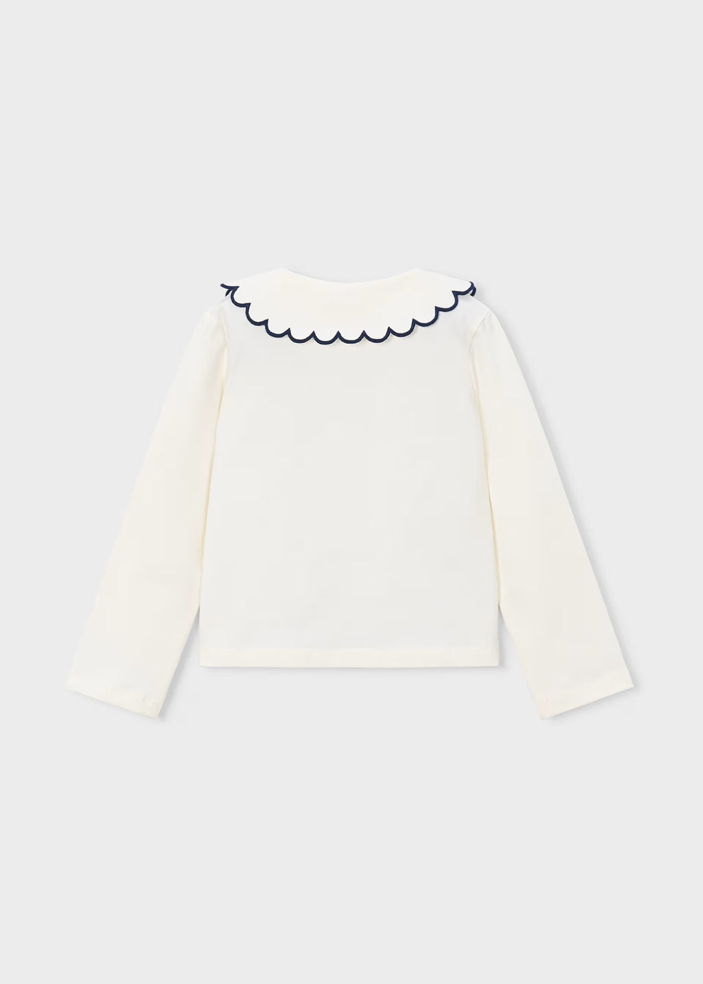Mayoral Ivory Long Sleeve Polo 131