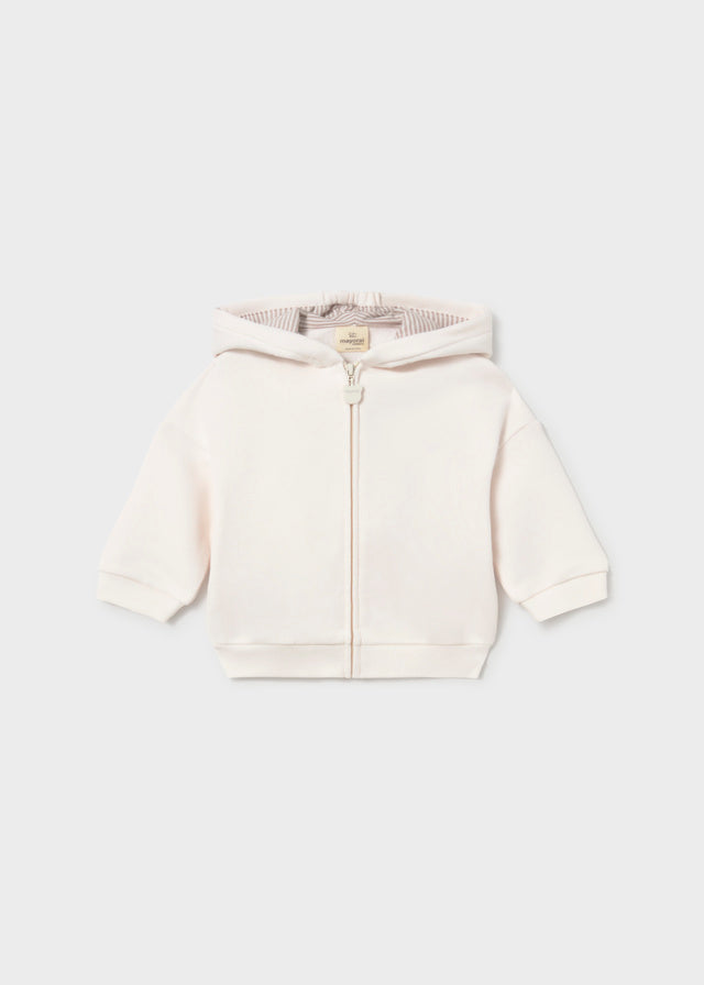 Mayoral Baby Cream Zipped Hoodie 2402