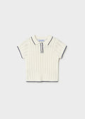 Mayoral Toddler Cream Polo Shirt 1104