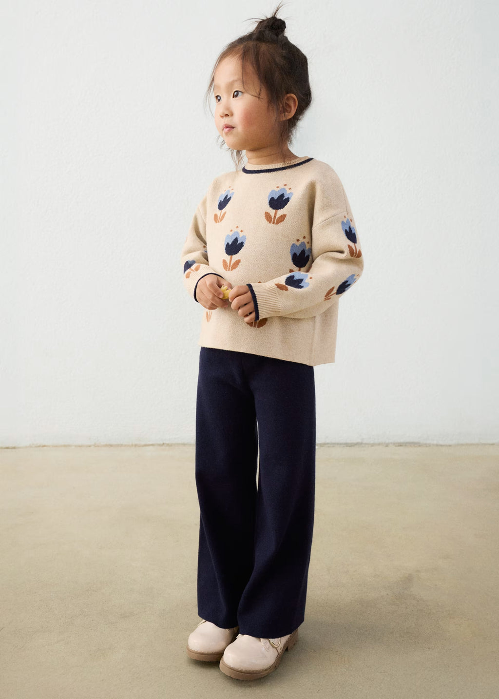 Mayoral Navy Floral Trousers Set 4527