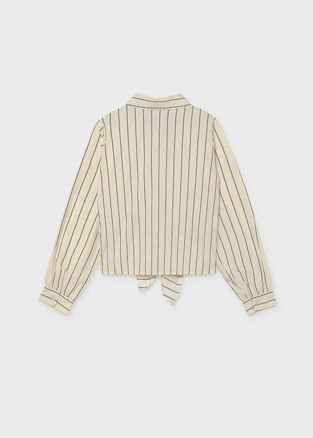 Mayoral Stripe Poplin Blouse 7119