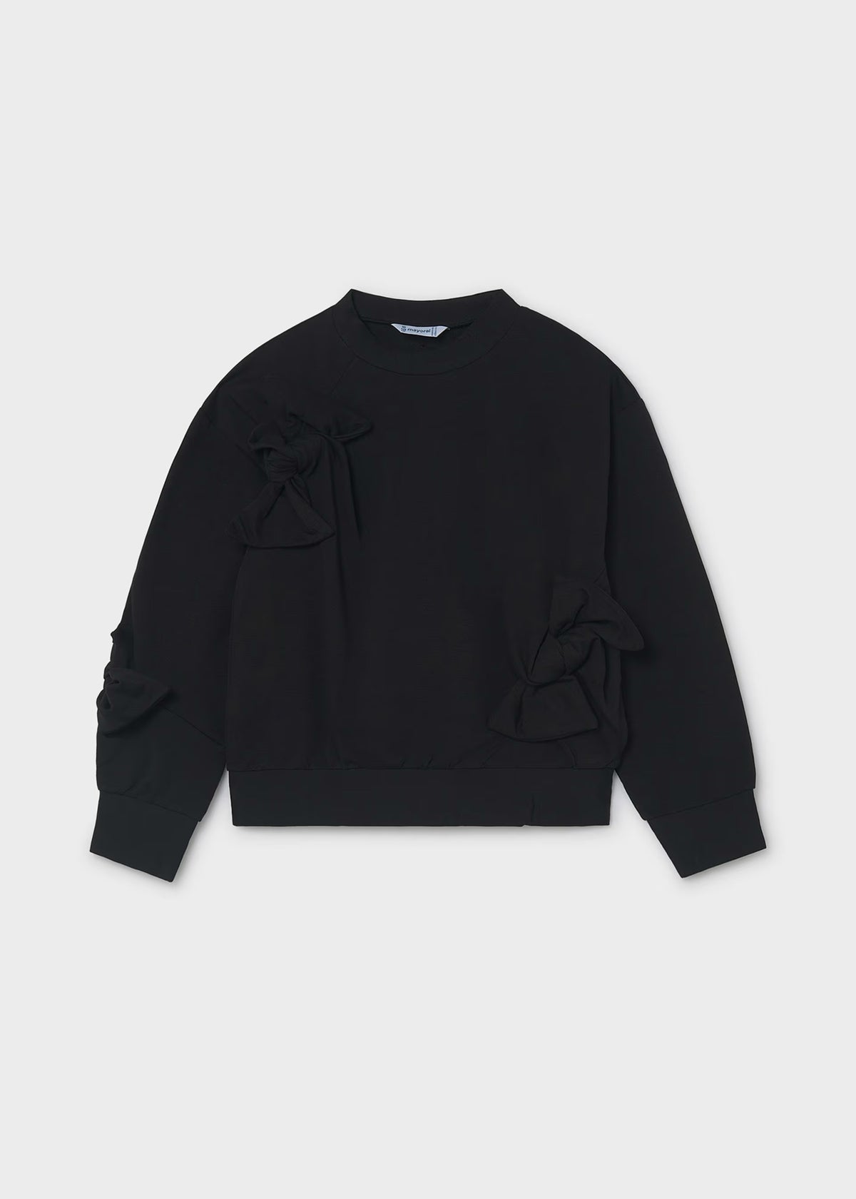 Mayoral Black Bow Detail Sweatshirt 7429
