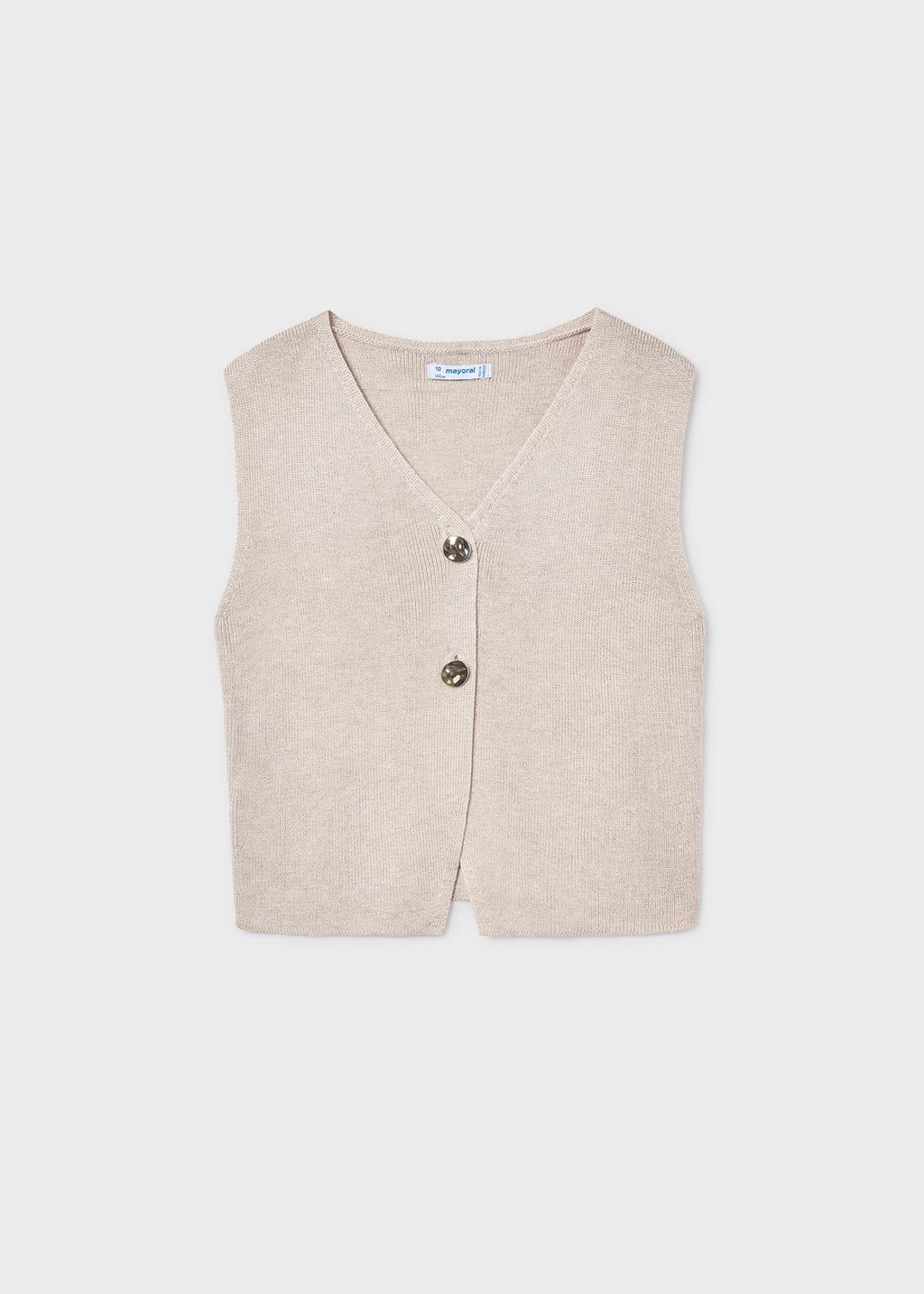 Mayoral Cream Knit Waistcoat 6020